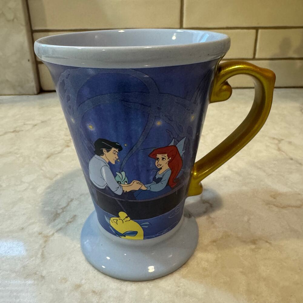 Disney‎ Parks The Little Mermaid Mug Ariel and Eric Cup Coffee Tea